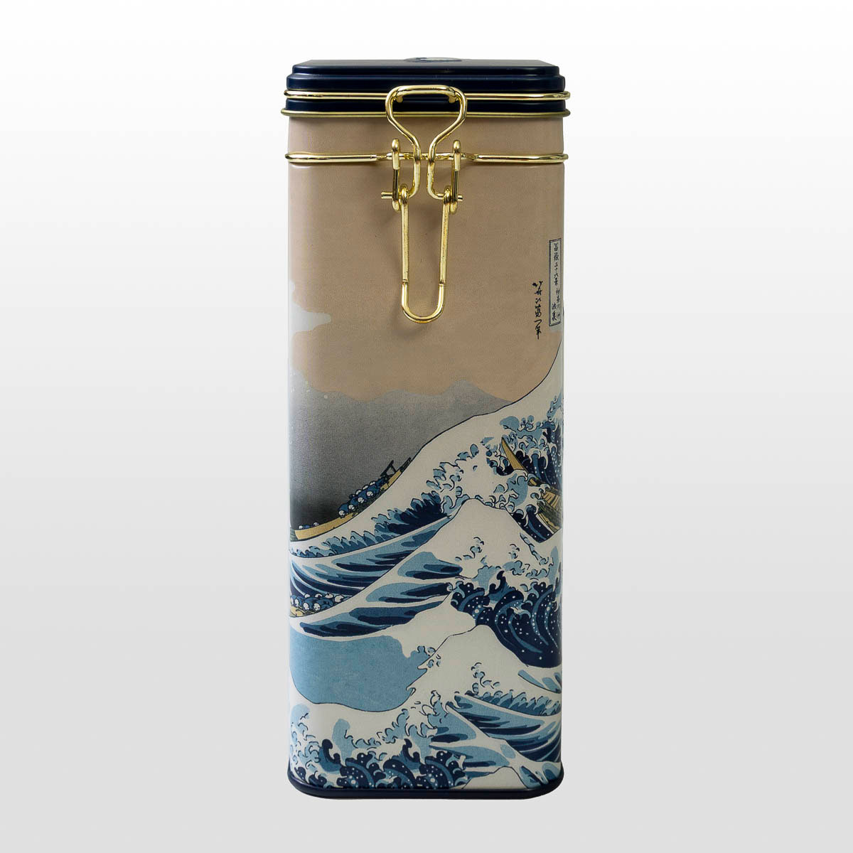 Caja de café Hokusai: La gran ola de Kanagawa (vista lateral derecha)