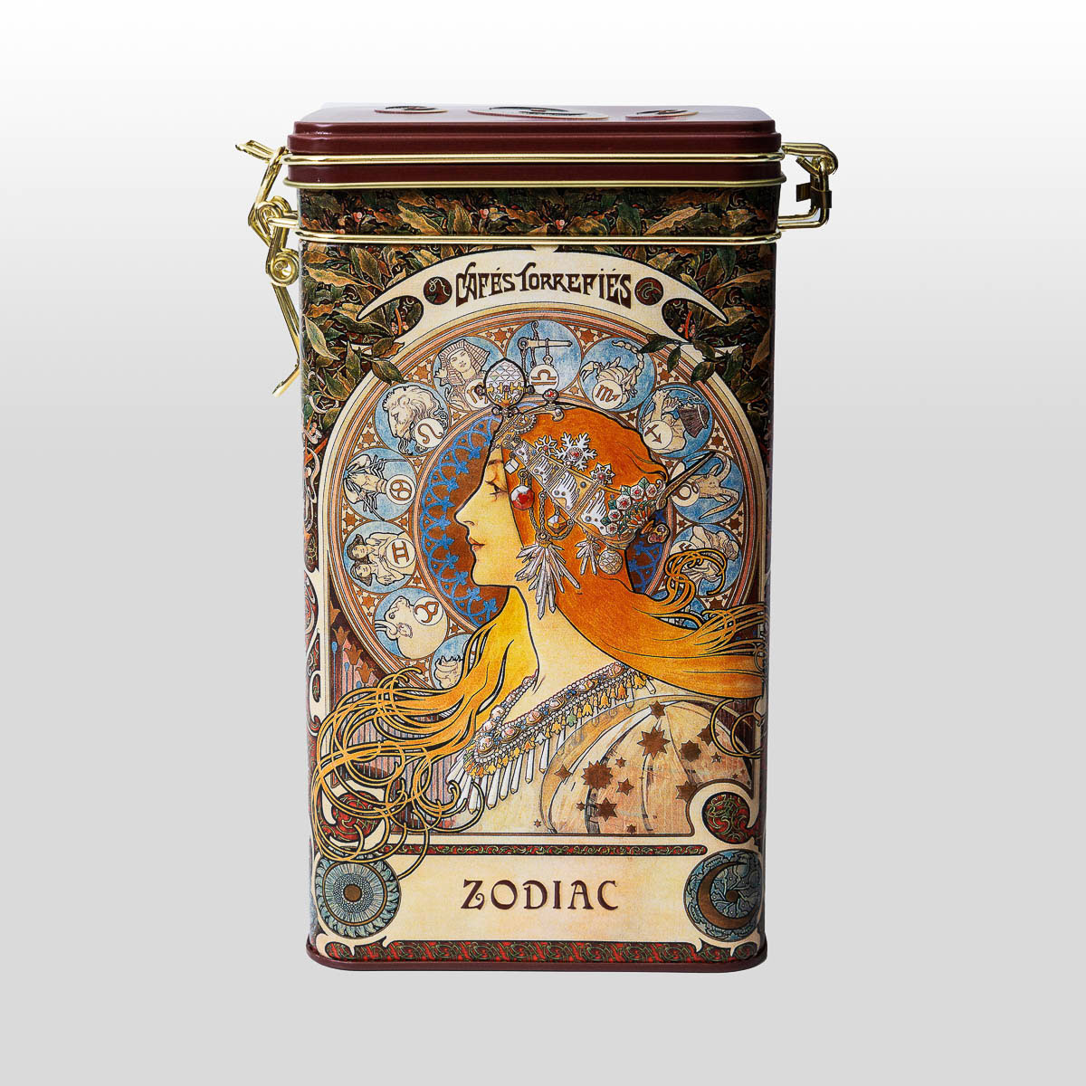 Caja de café Alfons Mucha: Zodíaco (detalle 3)