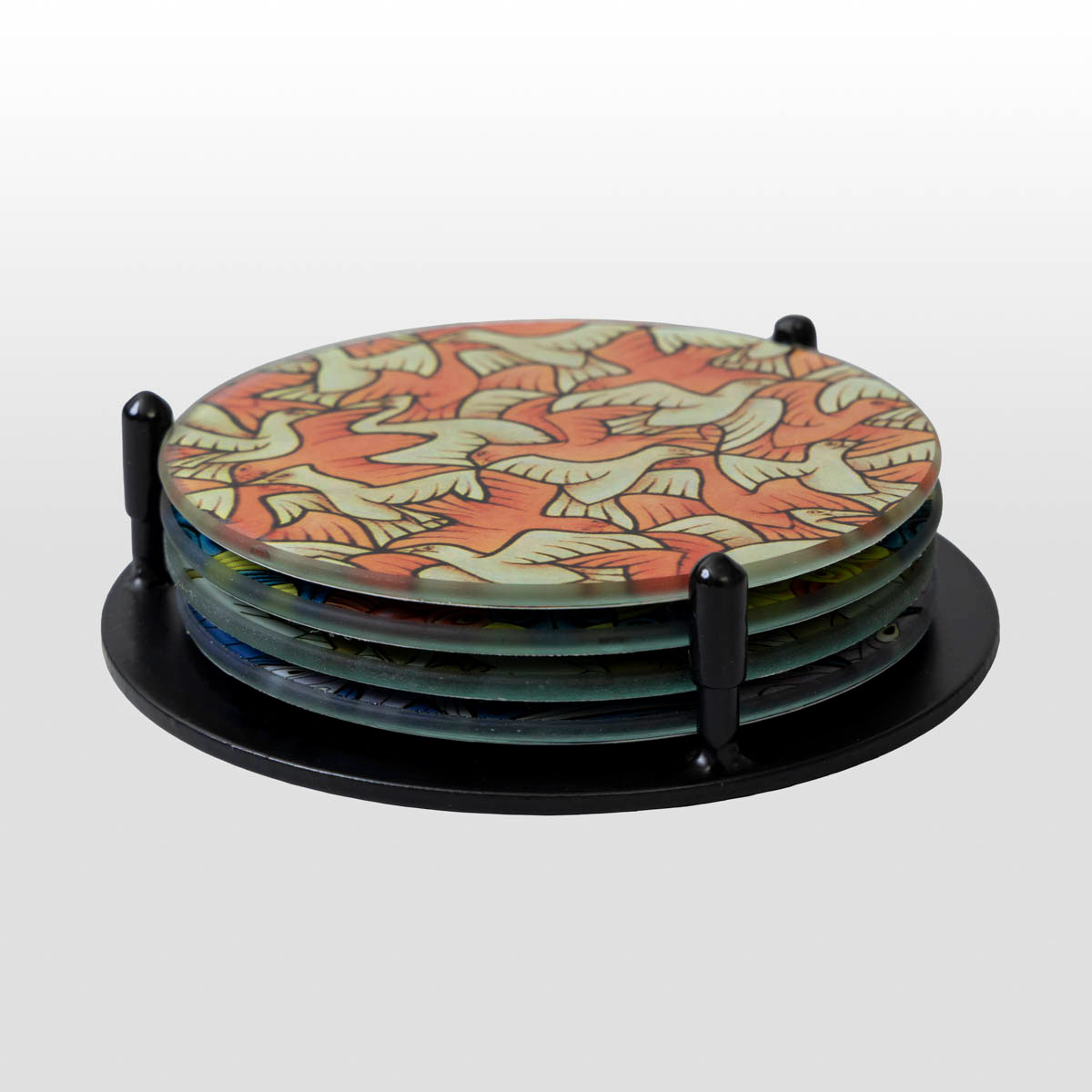 Set de 4 dessous de verre Maurits Cornelis Escher - Symétrie (dans la boîte)