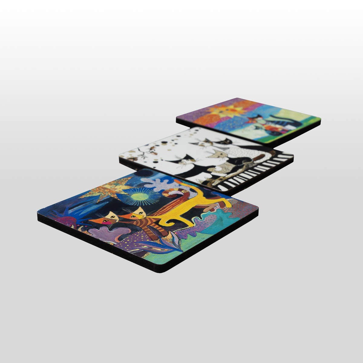 Set de 3 dessous de verre Rosina Wachtmeister (détail n°1)