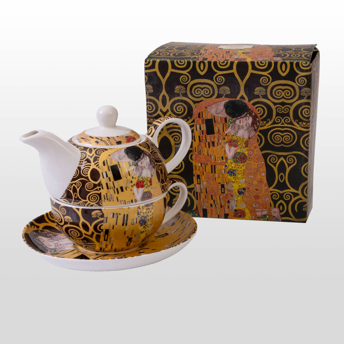 Teapot and cup set Gustav Klimt: The kiss