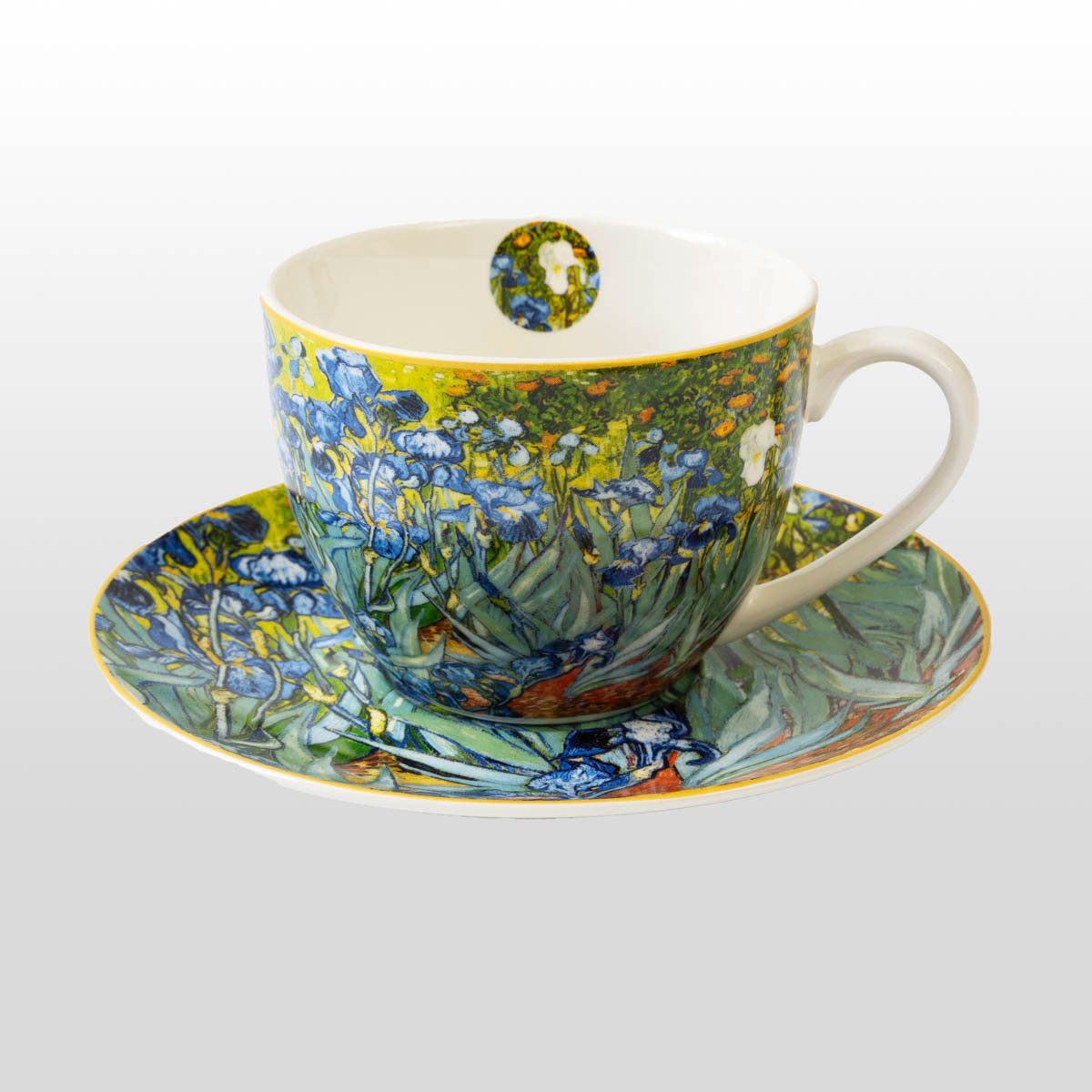 Vincent Van Gogh Tea Cup Duo: The Irises (detail 2)