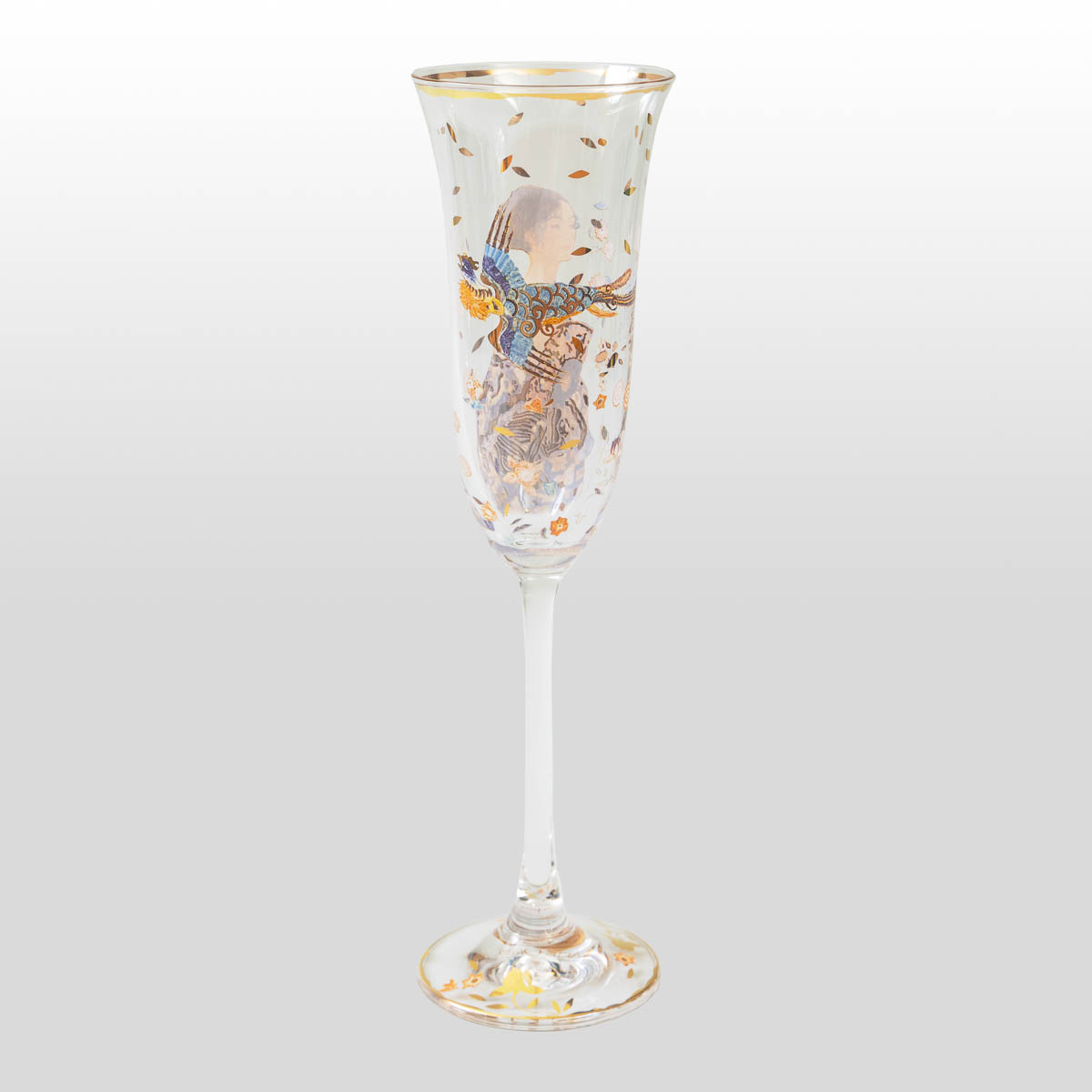 Flûte à Champagne Gustav Klimt : La femme à l'éventail (dos)