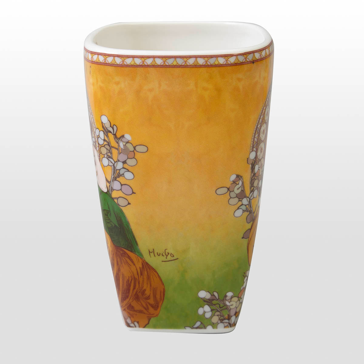Grand mug en porcelaine de Mucha (650 ml) : Topaze (dos)