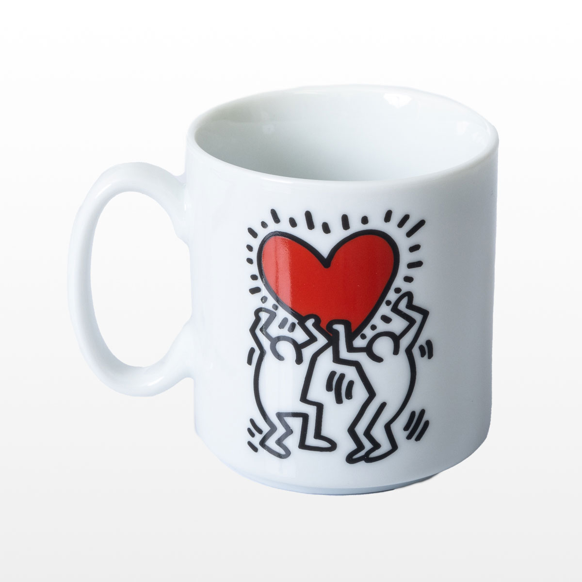 Keith Haring mug : Heart & Dancers (detail n°3)