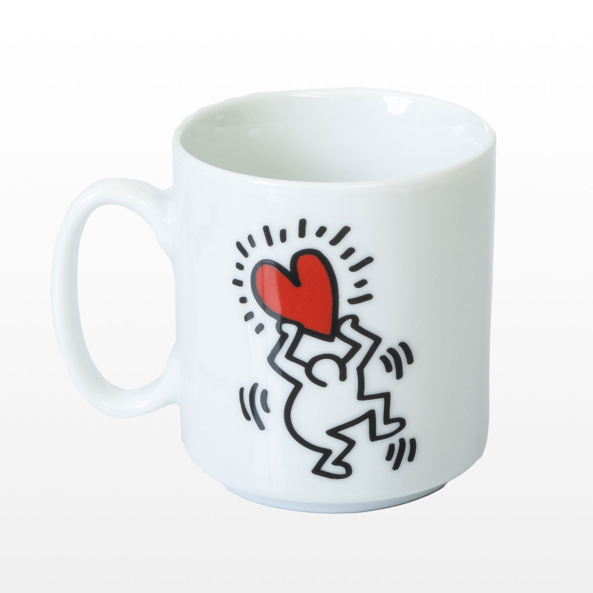Keith Haring mug : Heart & Dancers (detail n°1)