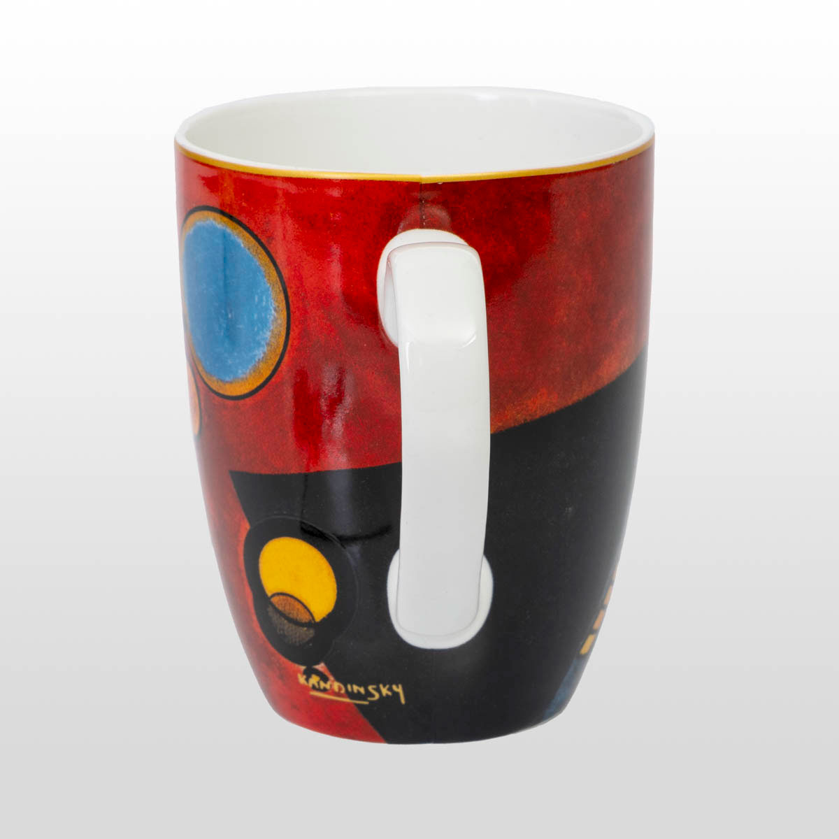 Tazza Kandinsky: Rosso intenso (dettaglio 1)
