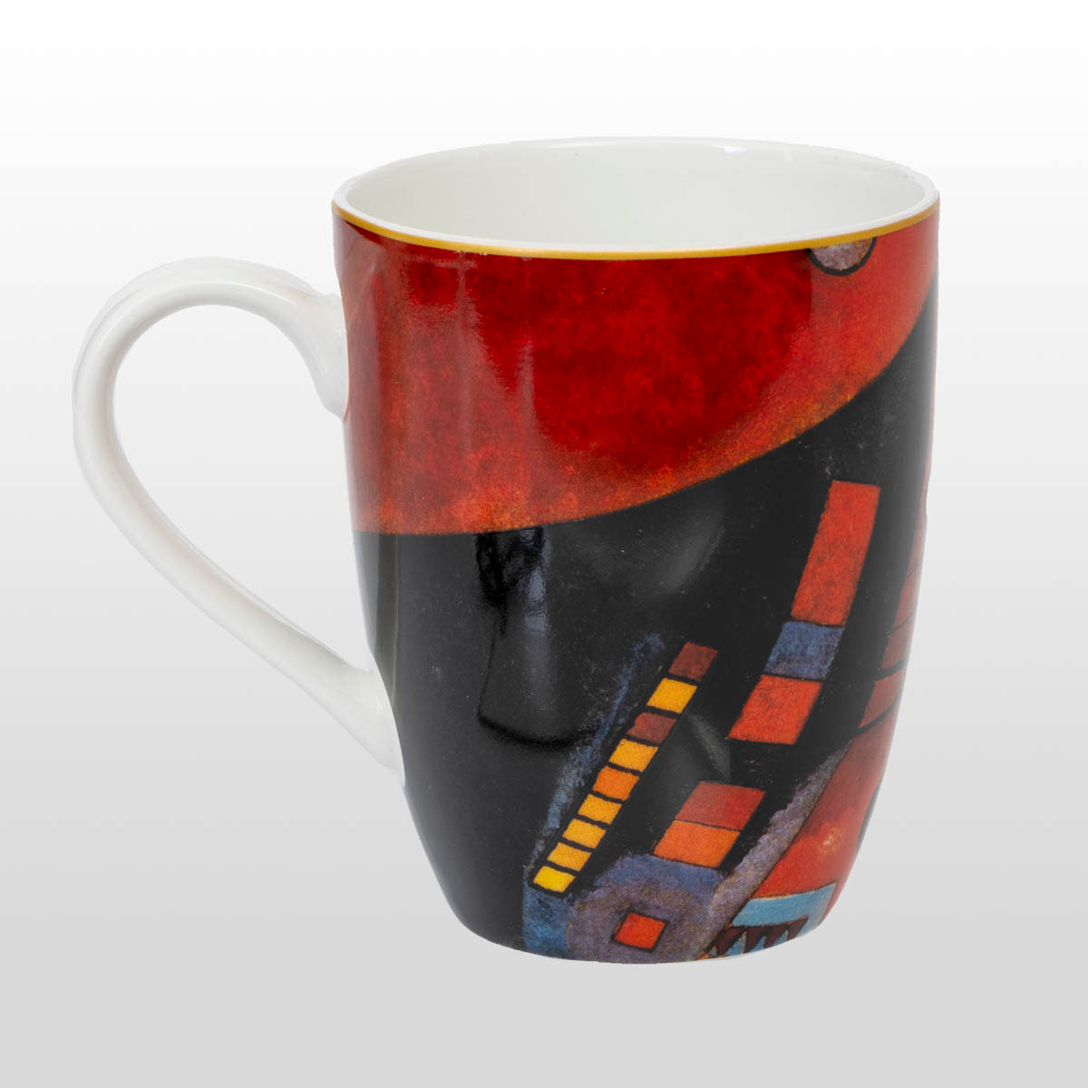 Tazza Kandinsky: Rosso intenso (dettaglio 2)