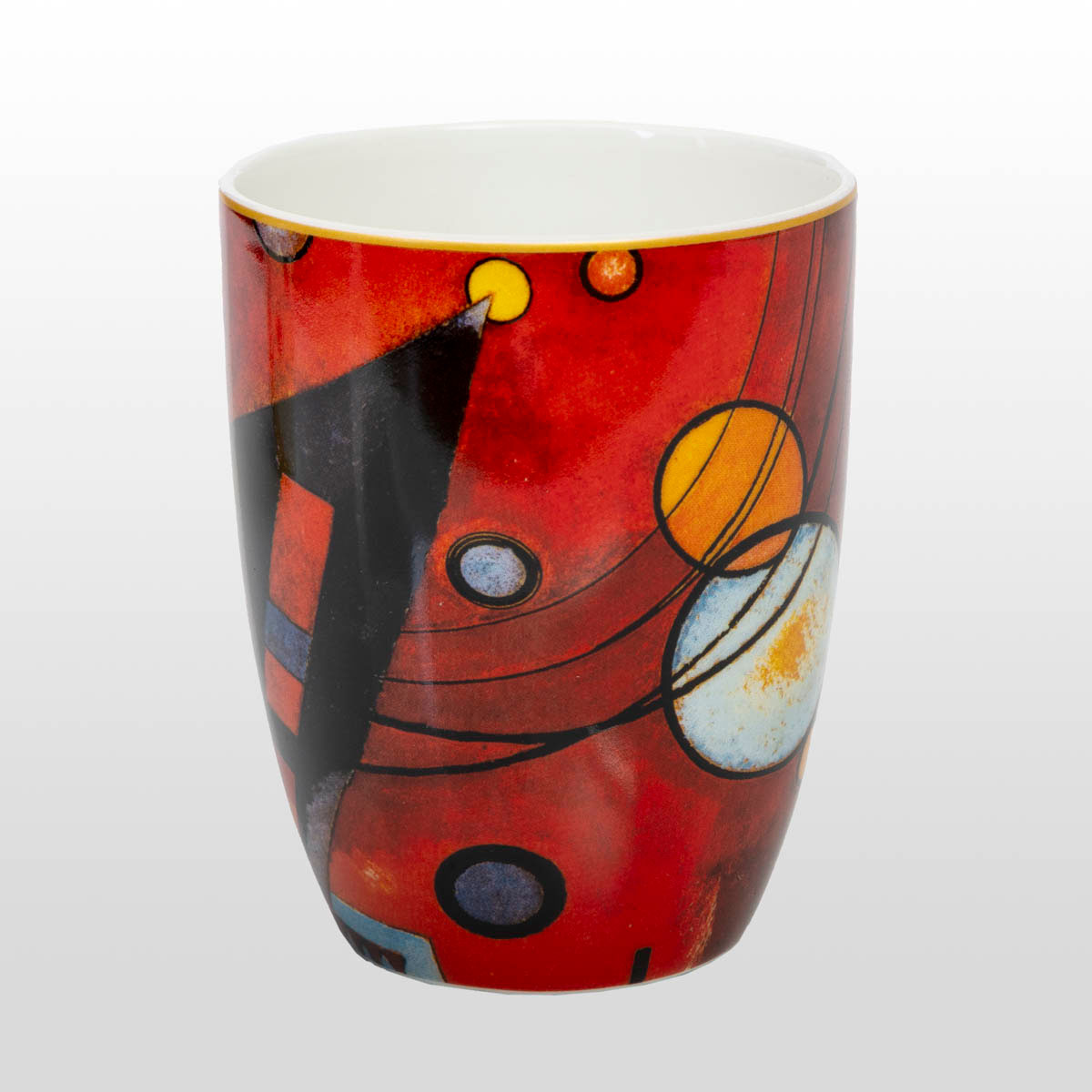 Tazza Kandinsky: Rosso intenso (dettaglio 3)