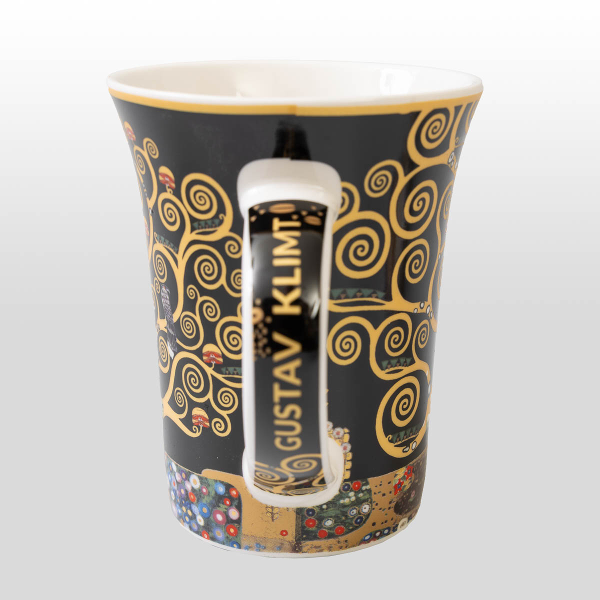 Mug Gustav Klimt: L'albero della vita (sfondo nero), dettaglio 2