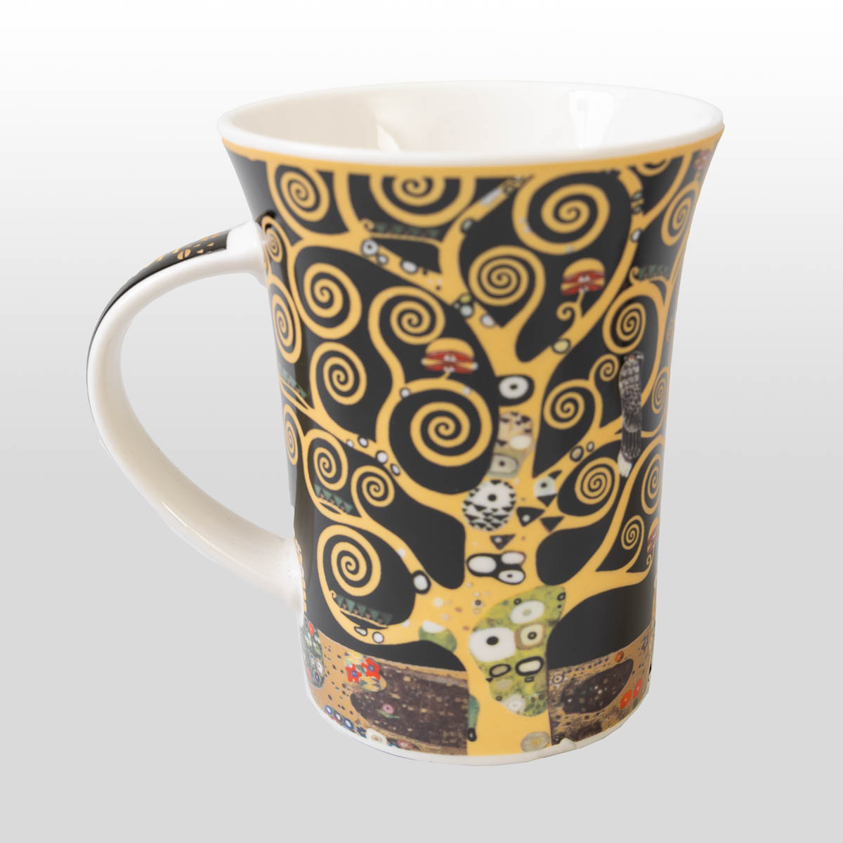 Mug Gustav Klimt: L'albero della vita (sfondo nero), dettaglio 3