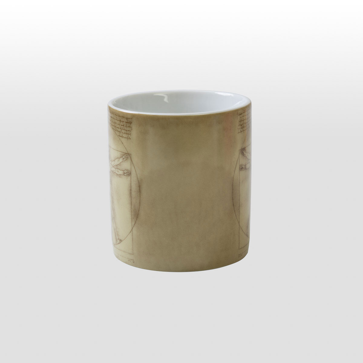 Mug Léonard de Vinci : L'homme de Vitruve (détail 1)