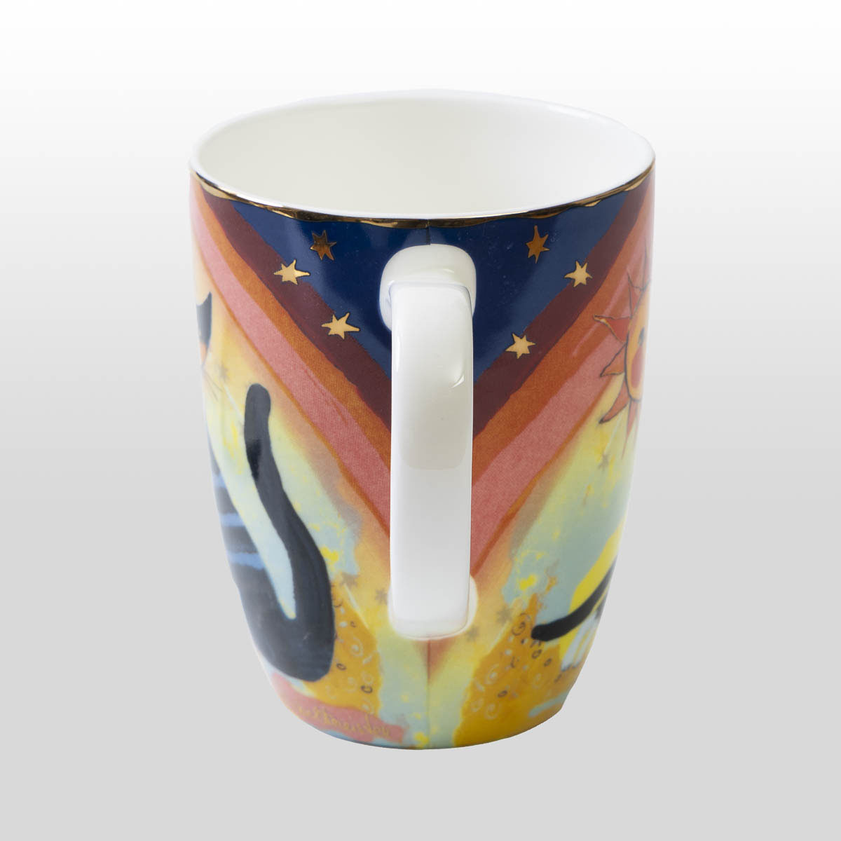 Taza Rosina Wachtmeister: Gatos en otoño (vista frontal del asa)