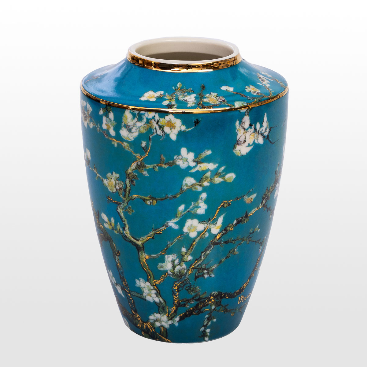 Mini vaso Van Gogh : Rama de almendro (azul) (detalle 1)