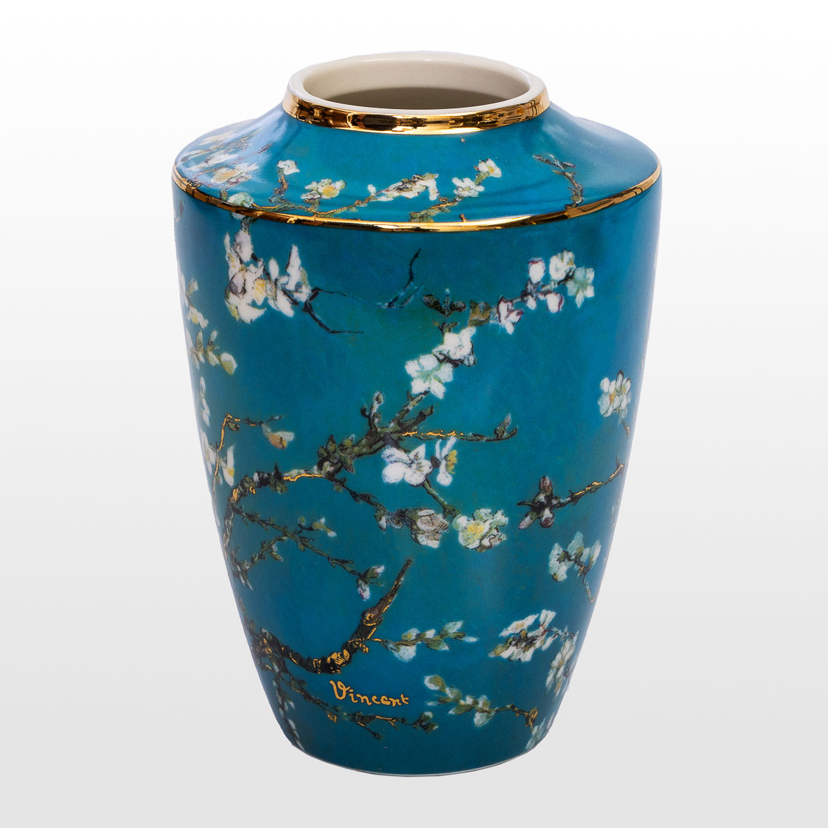Mini vaso Van Gogh : Rama de almendro (azul) (detalle 2)