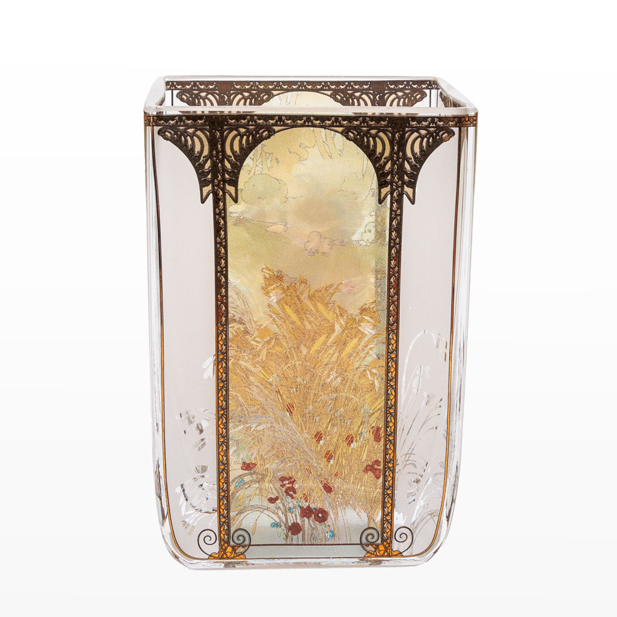 Porta-candela Alfons Mucha : Le 4 stagioni : Estate (dettaglio n°2)