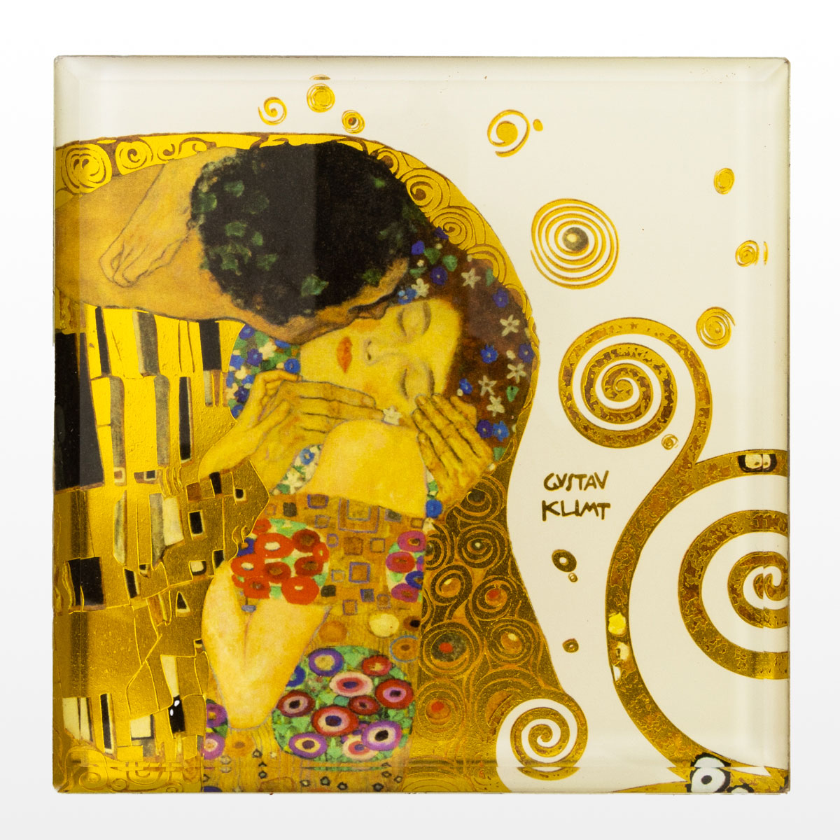 Set of 4 coasters Gustav Klimt (detail n°1)