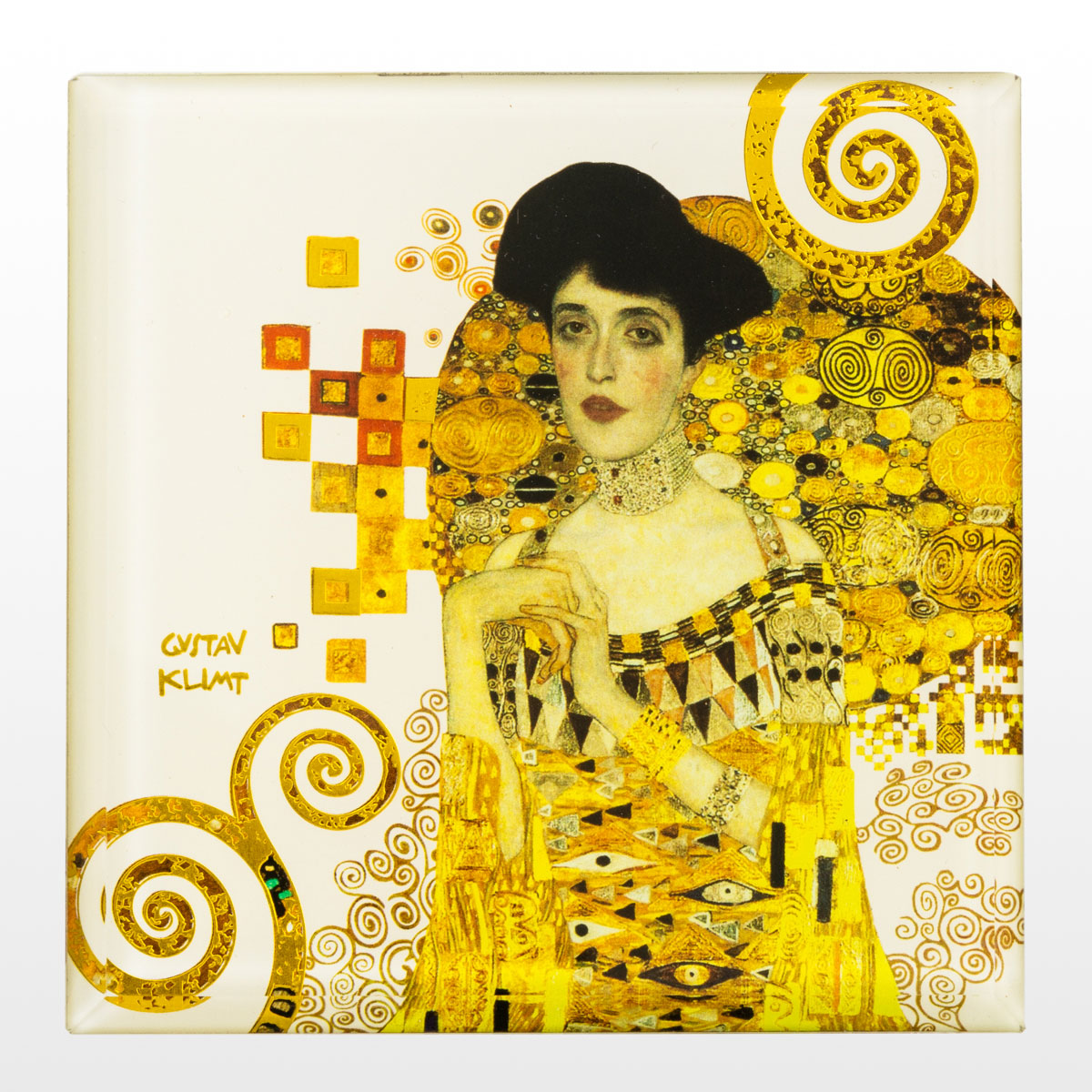 Set of 4 coasters Gustav Klimt (detail n°2)