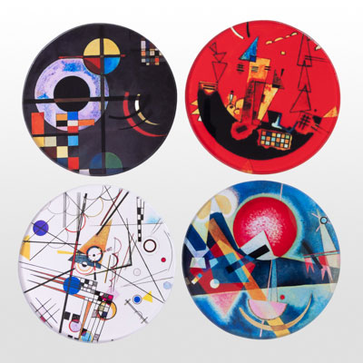 Set of 4 Kandinsky coasters