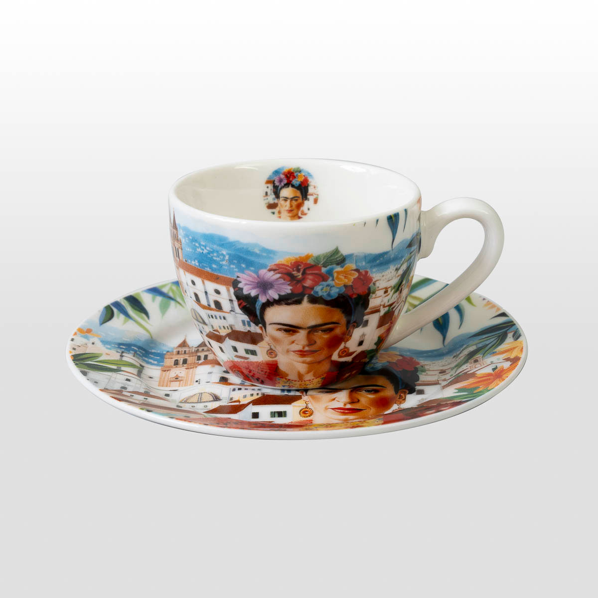 Frida Kahlo Teacup Duo (detail 2)