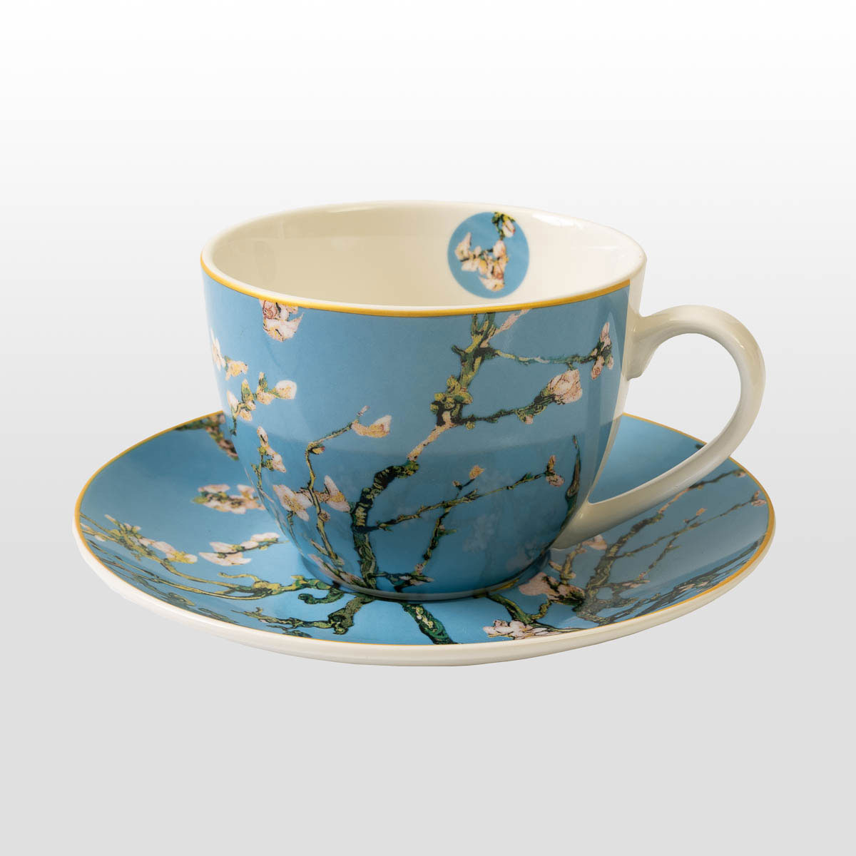 Van Gogh Tea Cup set : The Blossoming Almond Tree (detail 1)