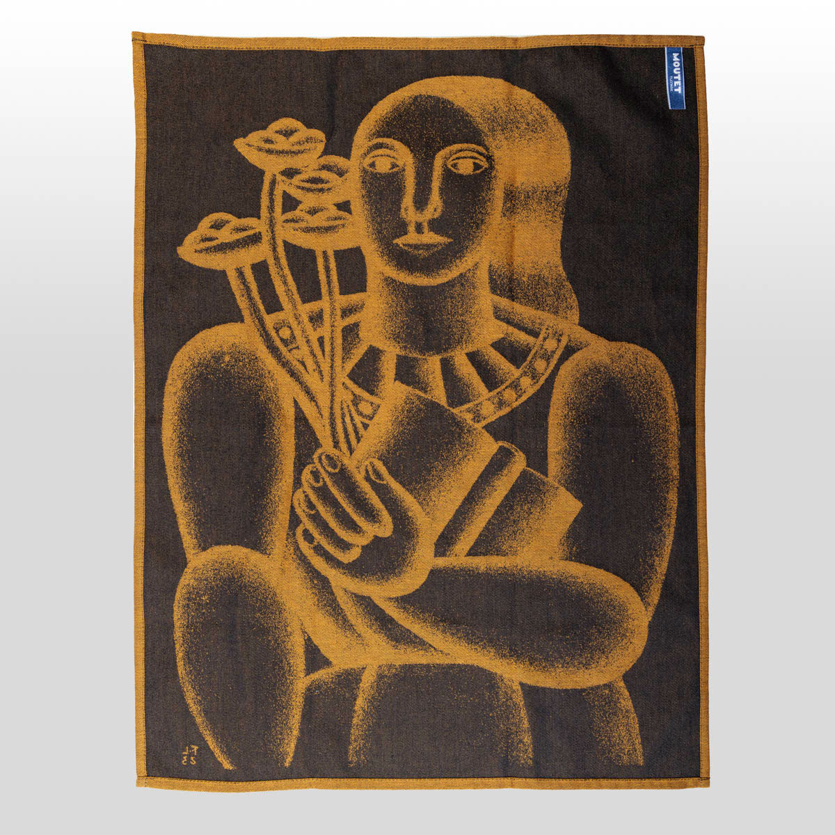 Fernand Léger Tea Towel : Woman with Bouquet  (verso)