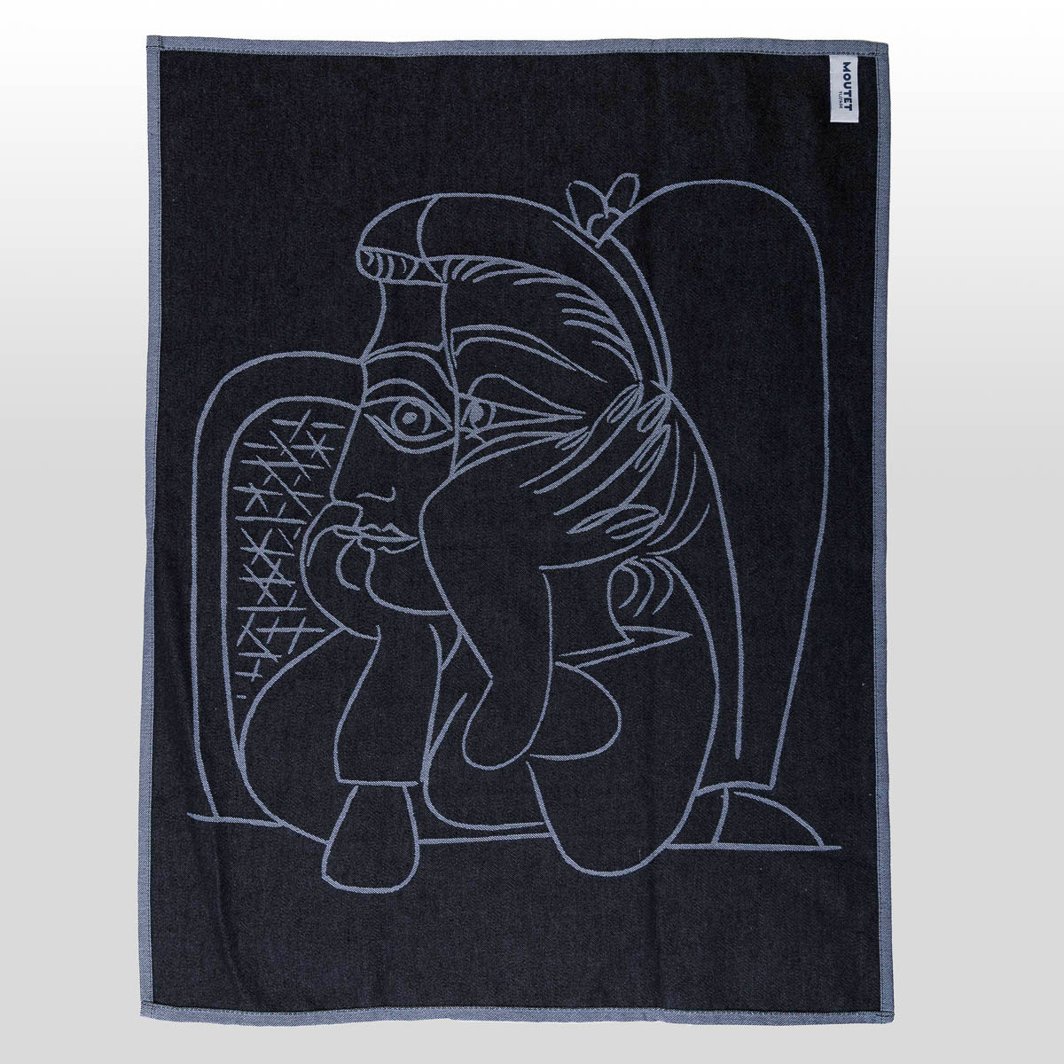 Pablo Picasso Tea Towel : Jacqueline Leaning on Her Elbows (verso)