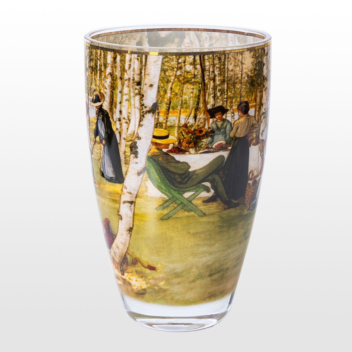 Vase Carl Larsson : Petit déjeuner en plein air (détail 3)
