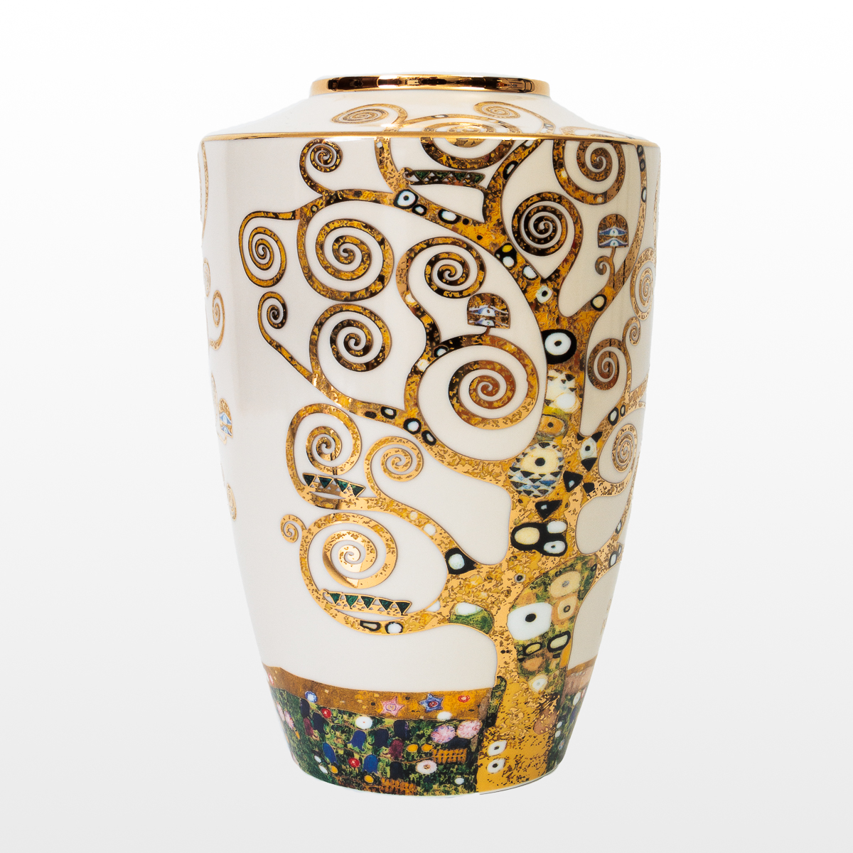 Gustav Klimt vase : The Tree of Life (detail 1)