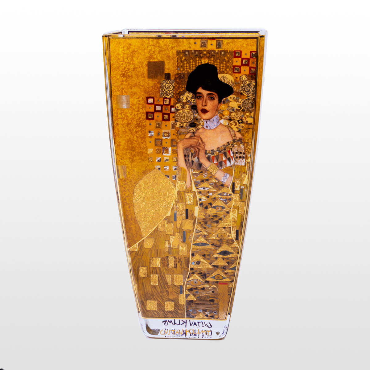 Vase en verre Gustav Klimt : Adèle bloch (détail 1)