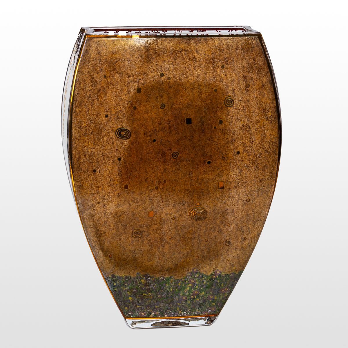 Jarrón de vidrio Gustav Klimt: El beso, (22,5 cm) (detalle 4)