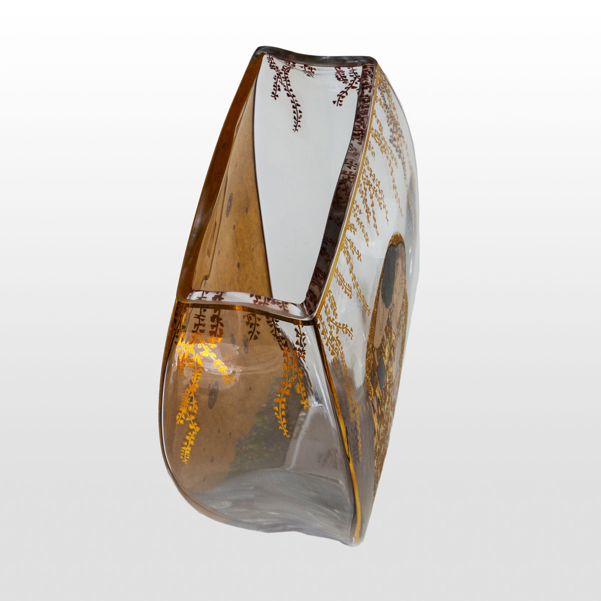 Jarrón de vidrio Gustav Klimt: El beso, (22,5 cm) (detalle 6)