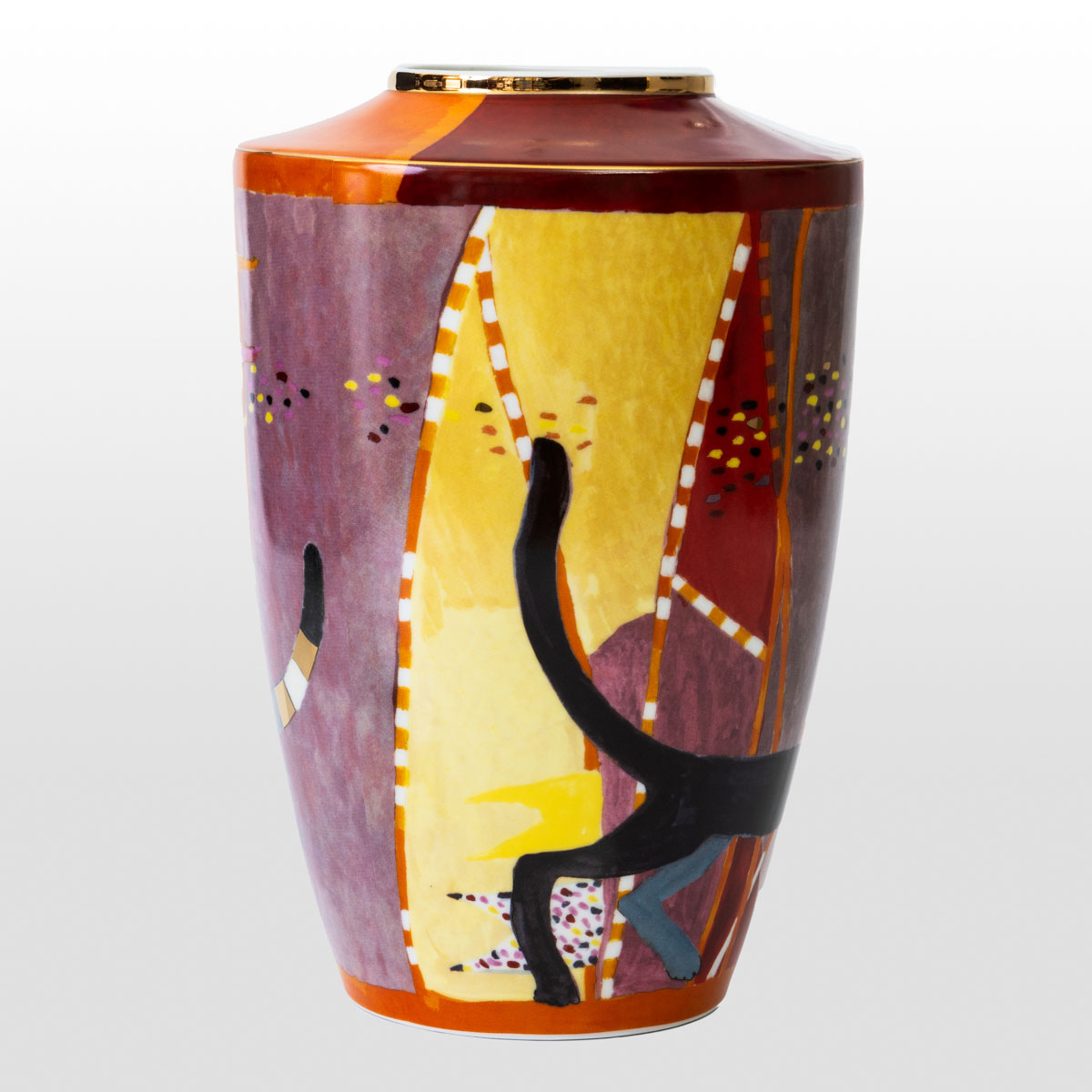 Rosina Wachtmeister porcelain vase: Sottosopra (detail 3)