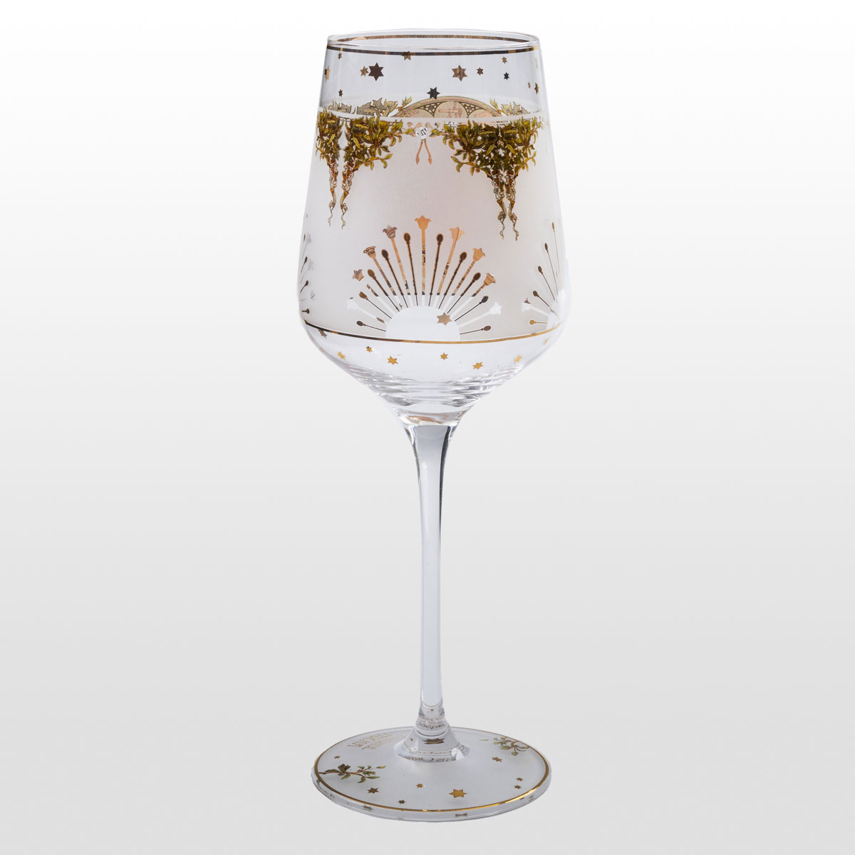 Wine glass Alphonse Mucha: Zodiac (detail 2)