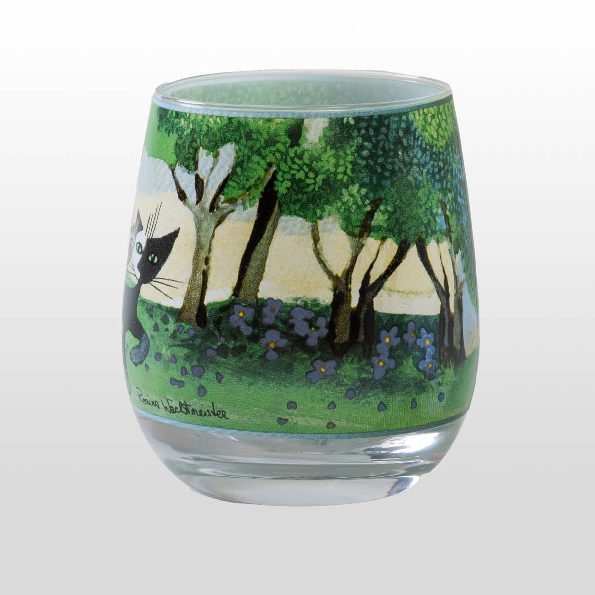 Glass candle holder Rosina Wachtmeister Una passeggiata nel verde  (detail)