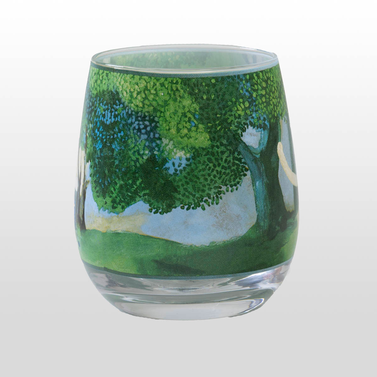 Glass candle holder Rosina Wachtmeister Una passeggiata nel verde (detail 2)