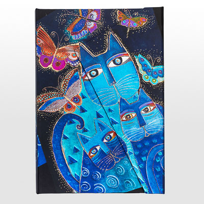 Paperblanks Journal diary - Laurel Burch : Blue Cats and Butterflies