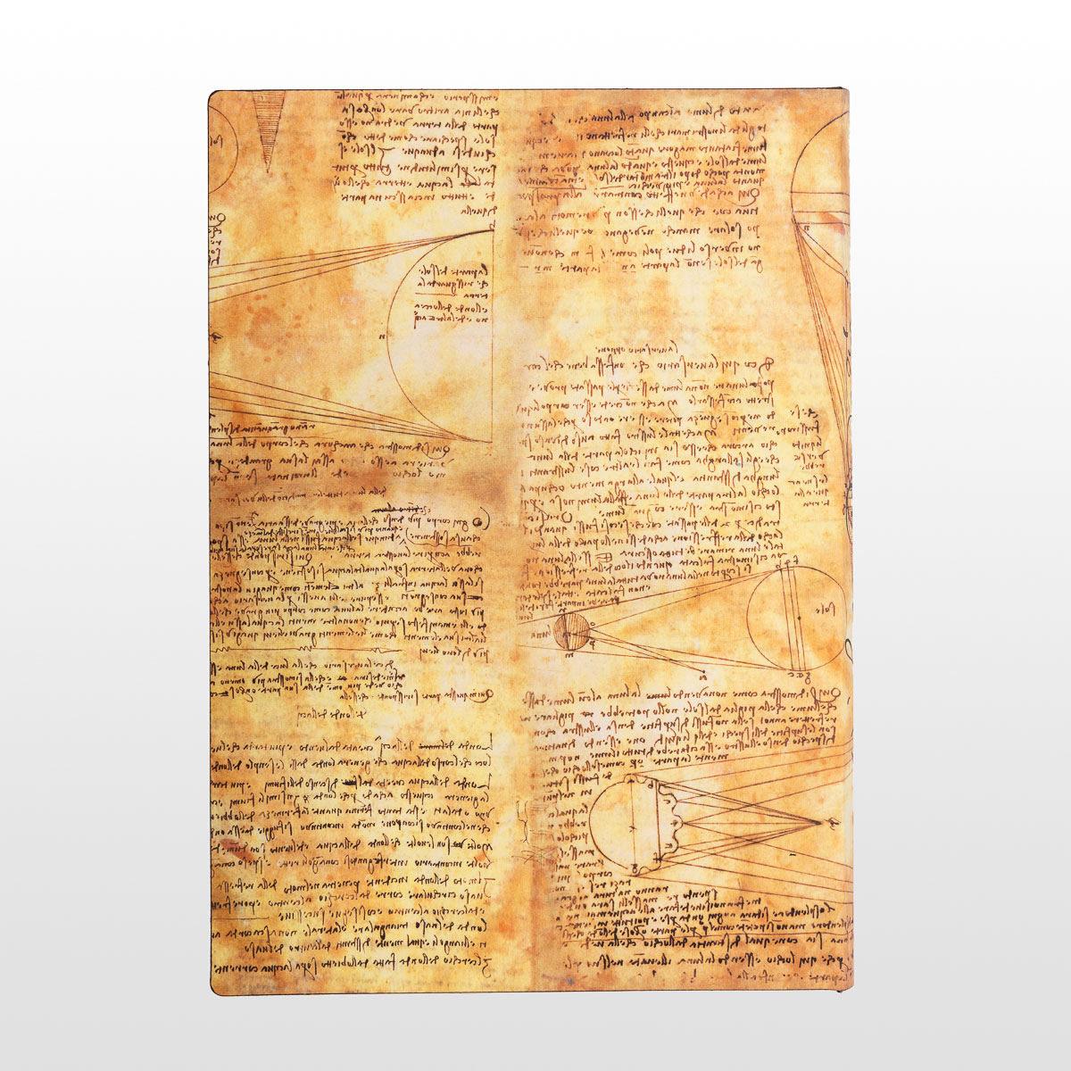Paperblanks Journal diary - Leonardo’s Sketches : Sun & Moonlight - Midi (Flexis) (detail 3)