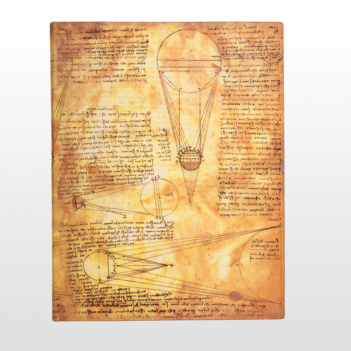 Paperblanks Journal diary - Leonardo’s Sketches : Sun & Moonlight - Ultra (Flexis)