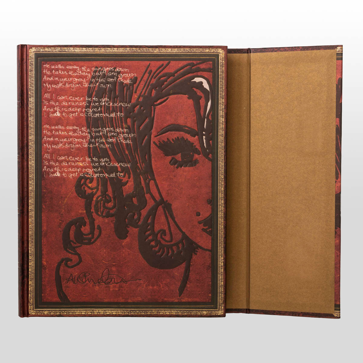 Paperblanks Journal diary - Amy Winehouse : Tears Dry on Their Own (detail 1)