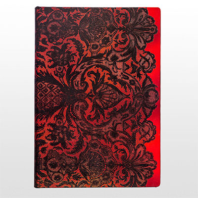 Paperblanks Journal diary - Lace Allure - Rouge Boudoir - MIDI