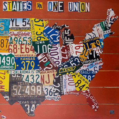 Aaron Foster Art Print : Fifty States One Nation