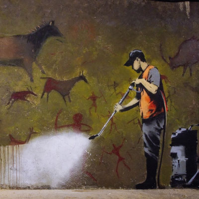 Lámina Banksy : Leake Street, London