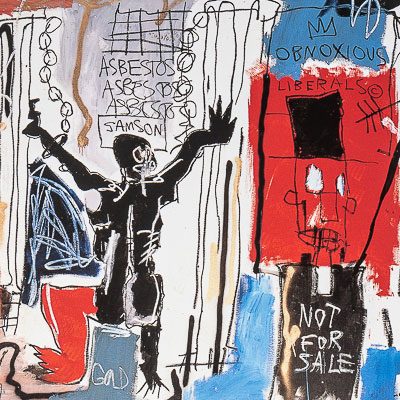 Affiche Jean-Michel Basquiat :  Obnoxious Liberals (1982)