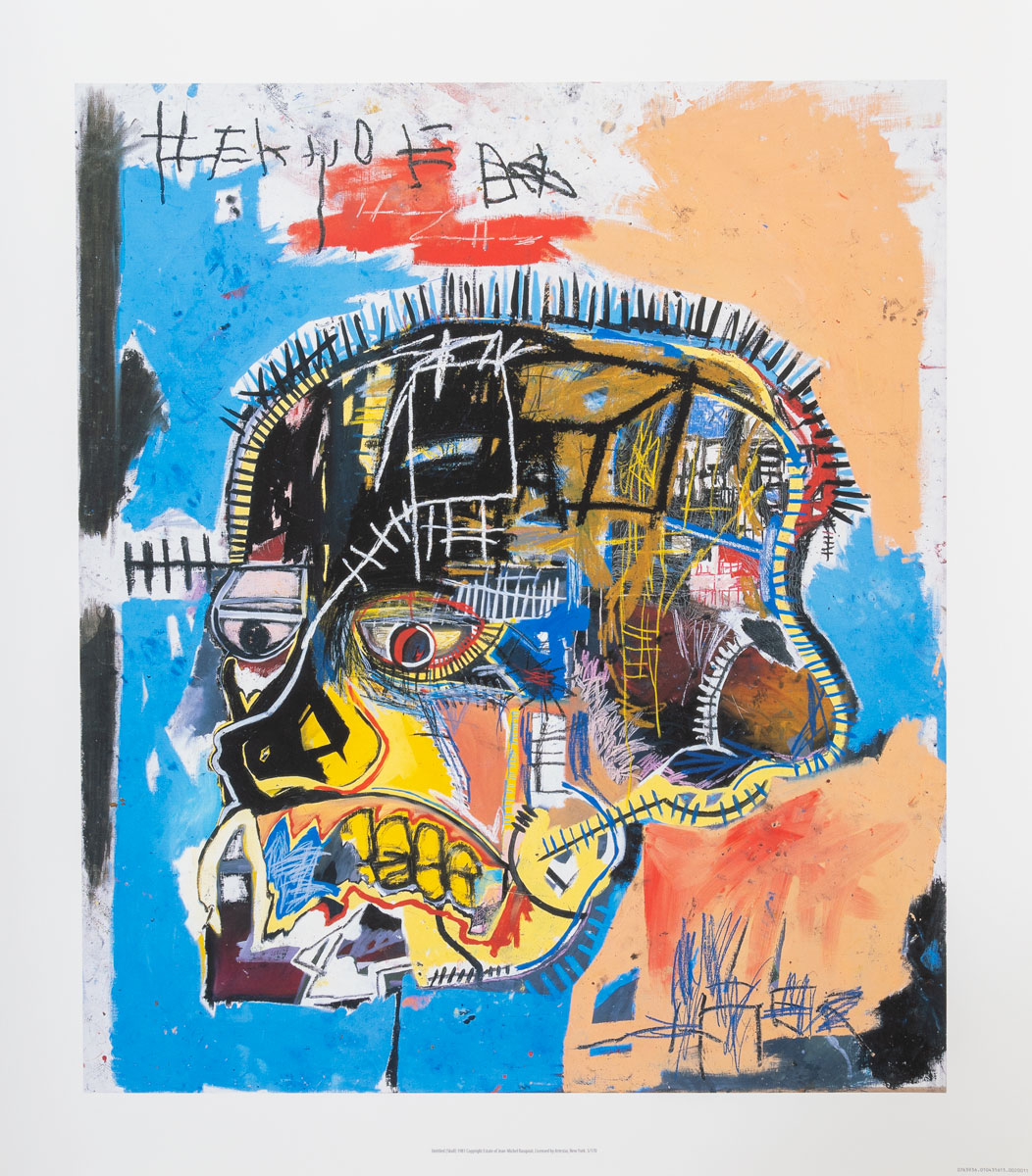 Lámina Jean-Michel Basquiat : Skull (1981)