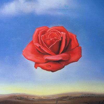 Lámina Salvador Dali - La rosa meditativa (1958)