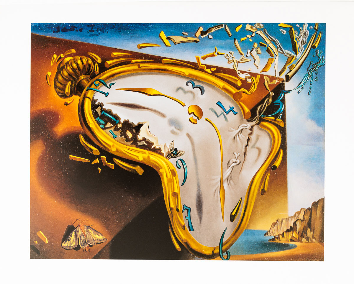 Art Print Dali - The melting clock - 80 x 60 cm