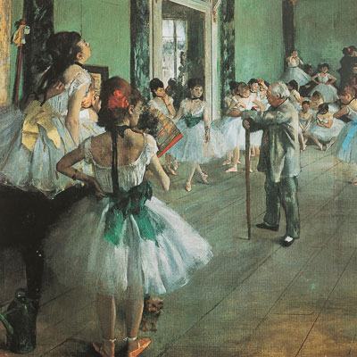 Lámina Edgar Degas - La clase de danza