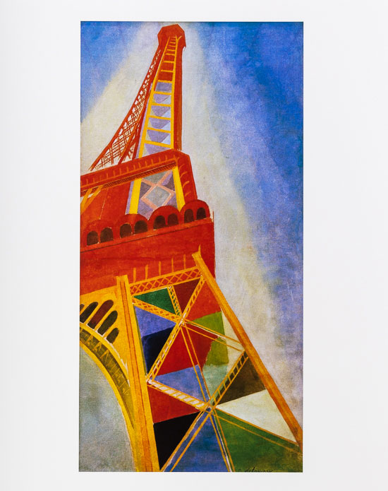 Tableau Décoratif Robert Delaunay - Tour Eiffel, Art Abstrait Cubiste - Toile Sur Cadre, Prêt à Accrocher
