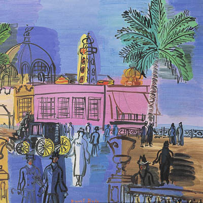 Affiche Raoul Dufy : Le Casino de Nice aux palmiers et aux vasques (1926)